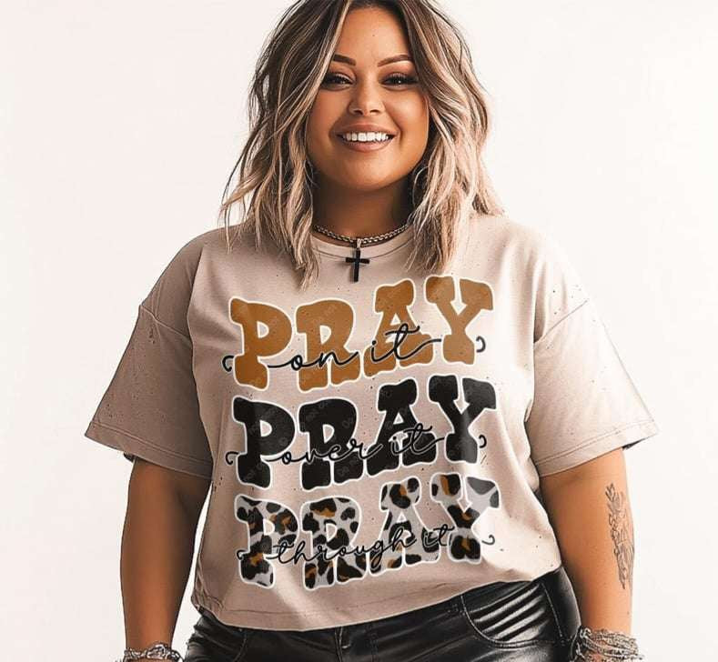 Pray stacked 73260 DTF transfer
