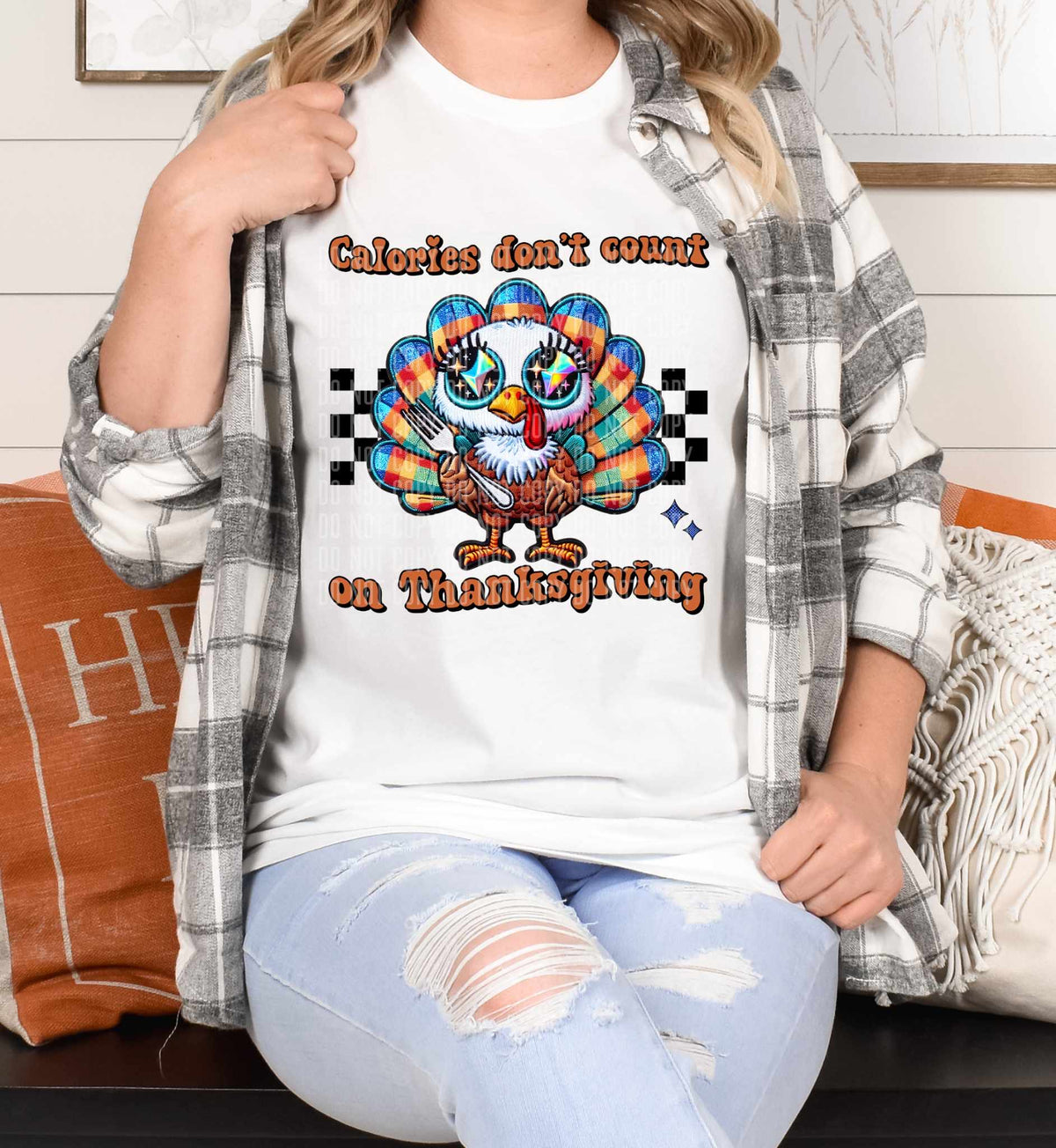 Calories don’t count on thanksgiving (caplinger) 62782 DTF transfer