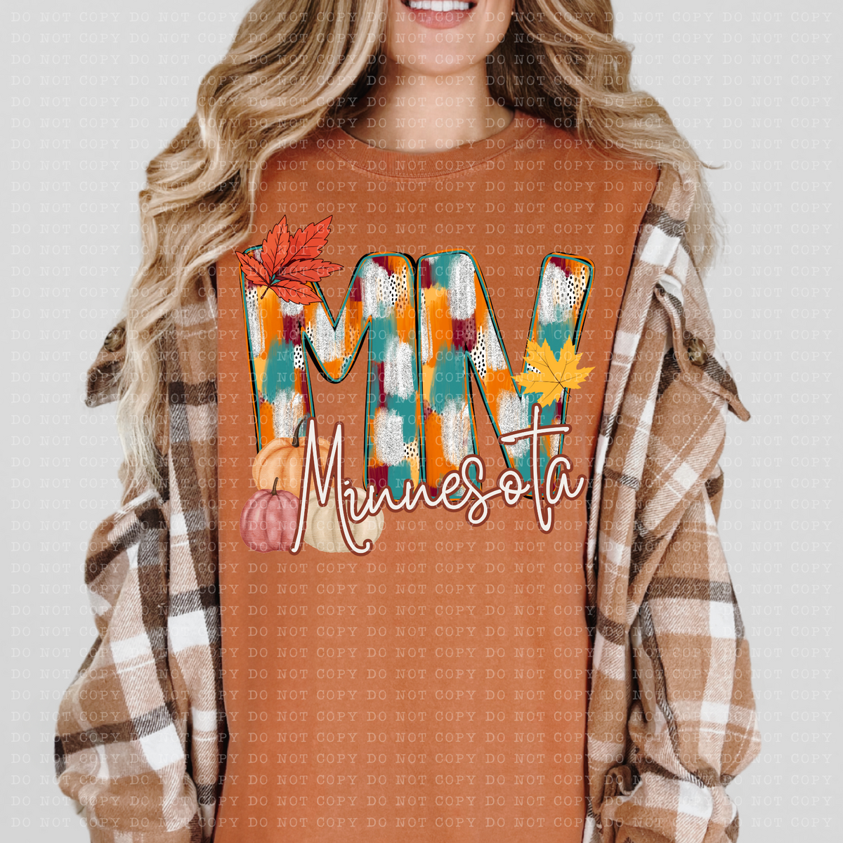 MN Minesotta Fall Watercolor 59793 DTF Transfer