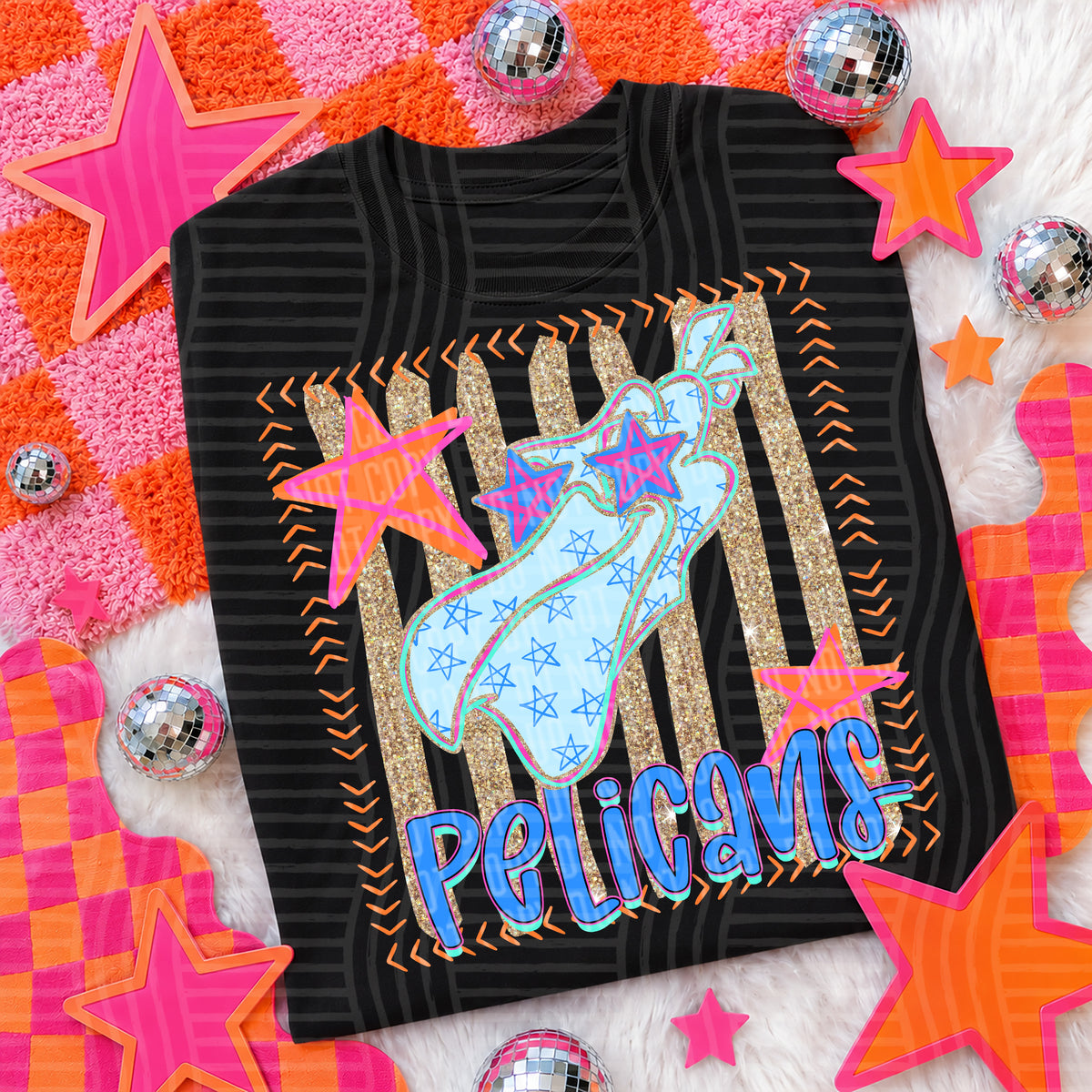 pelicans candy pop (caplinger) DTF transfer