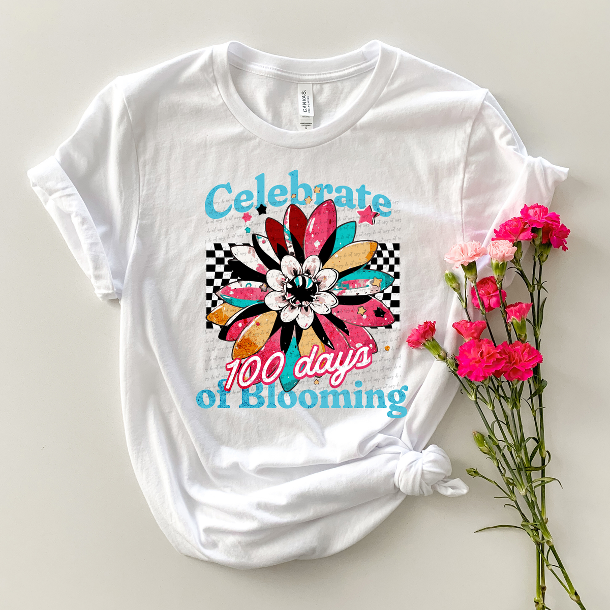 Celebrate 100 Days Of Blooming Flower (Teacher) 81248 DTF Transfer