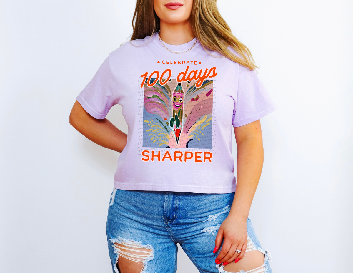 Celebrate 100 Days Sharper (Teacher) 81261 DTF Transfer