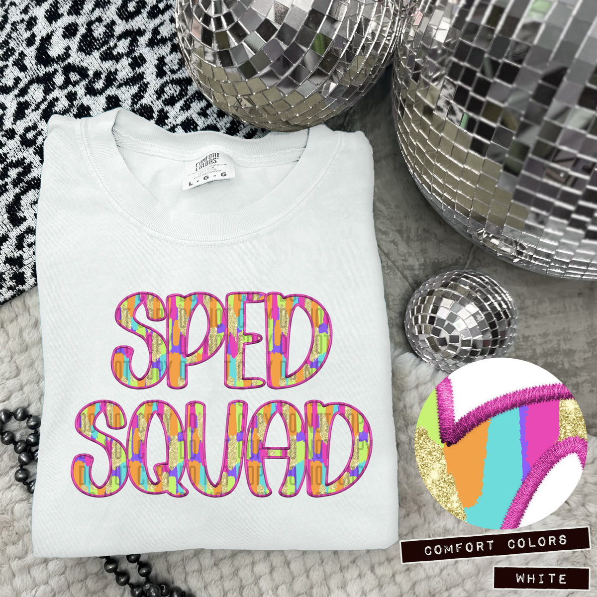 SPED Squad Juneberry Brushstrokes (Caplinger) DTF transfer