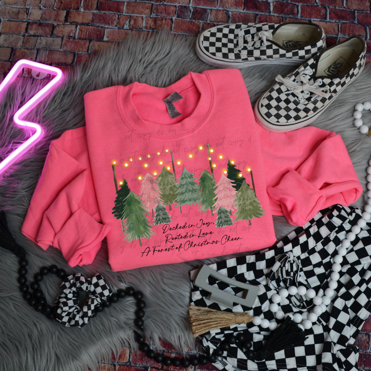 Decked The Joy, Rooted In Love 68626 DTF Transfers