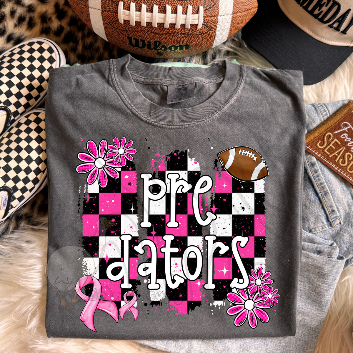 Predators Pink Checker Mascot (DKD) DTF Transfers