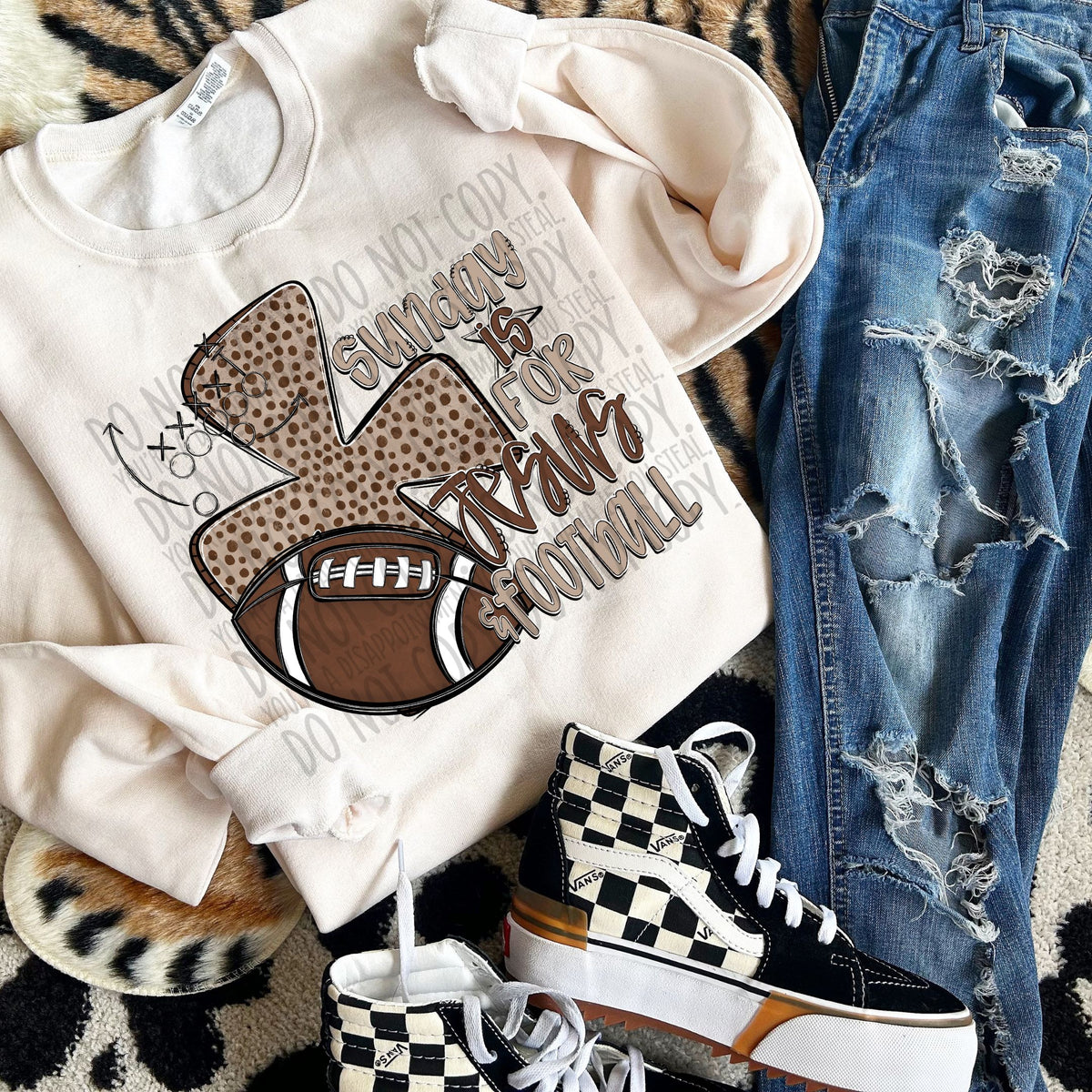 Sunday is for Jesus & football (SWD) 106890 DTF transfer