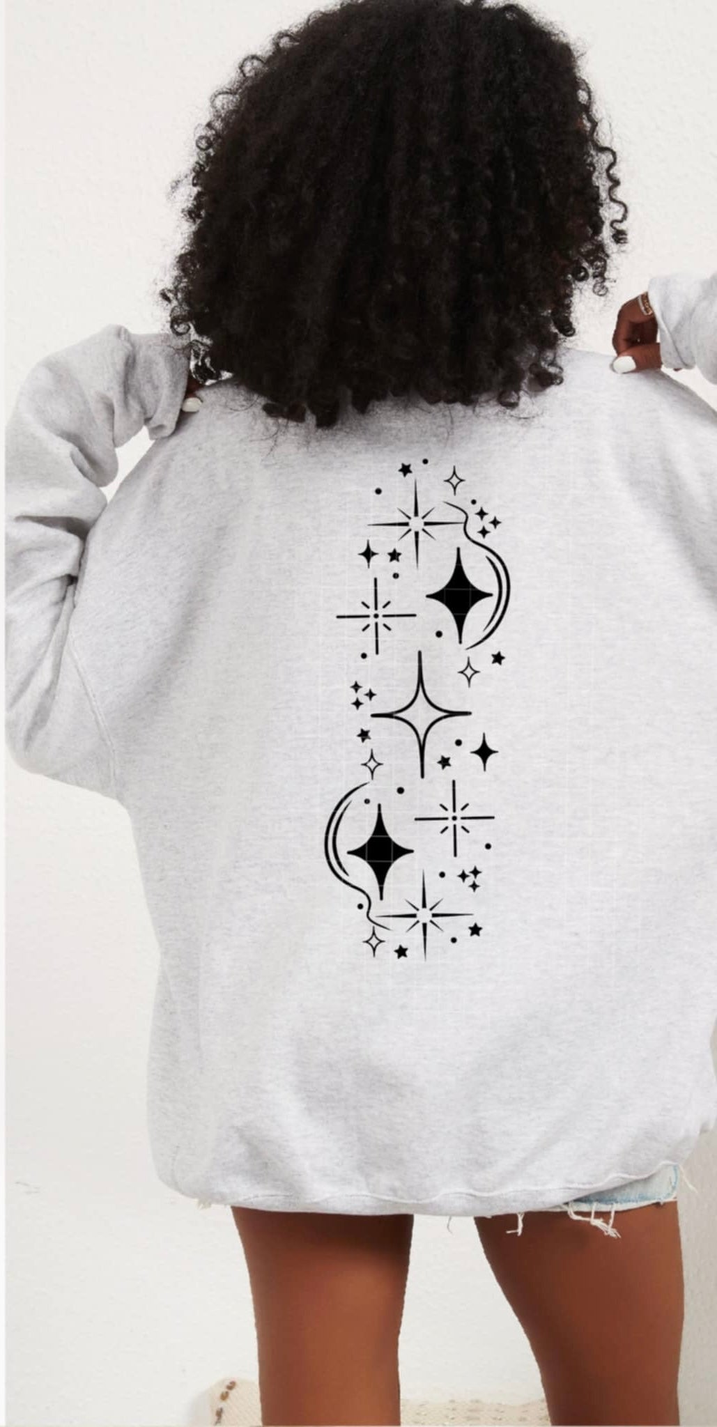 Stars shine bright black BACK (CSC) 93158 DTF transfer