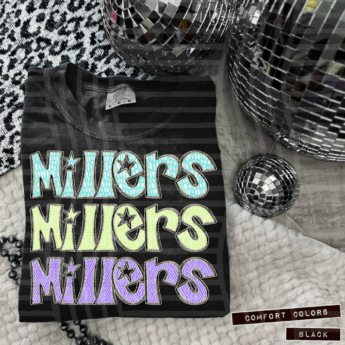 Millers Pastel Star Stacked (Caplinger) 101639 DTF transfer
