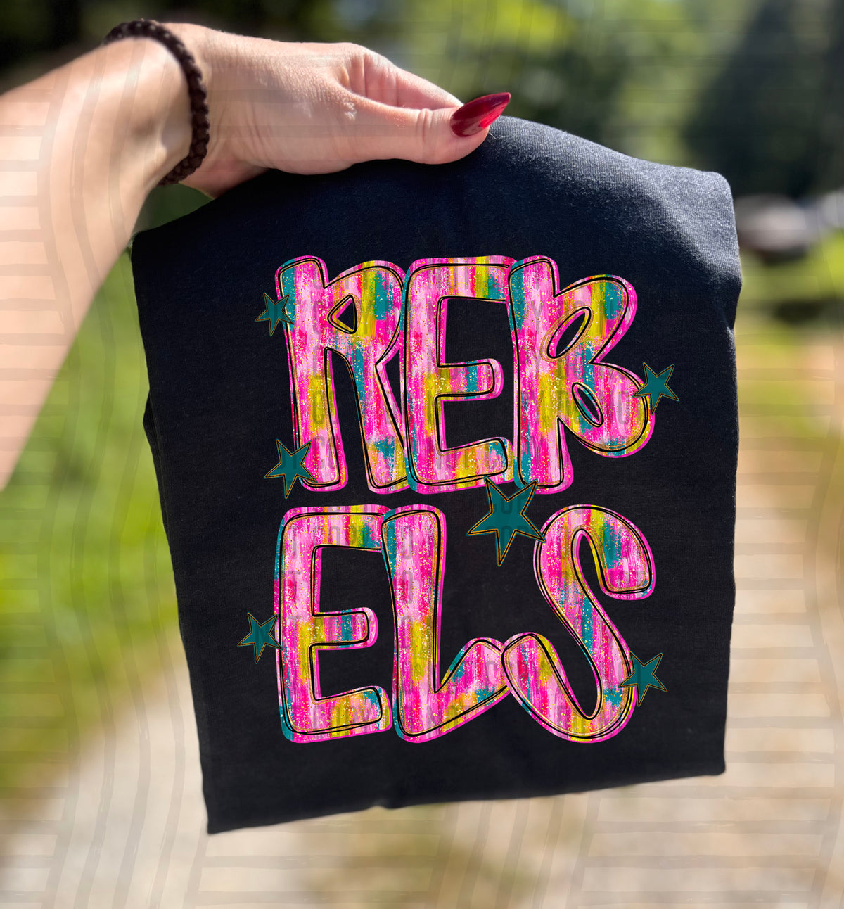 Rebels Pink Brushstroke (Caplinger) DTF Transfers