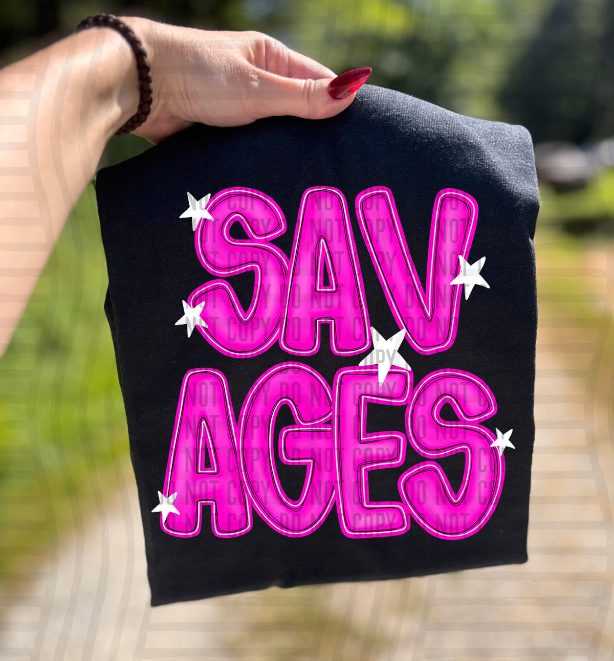 Savages Pink And Preppy Split 112946 DTF transfer