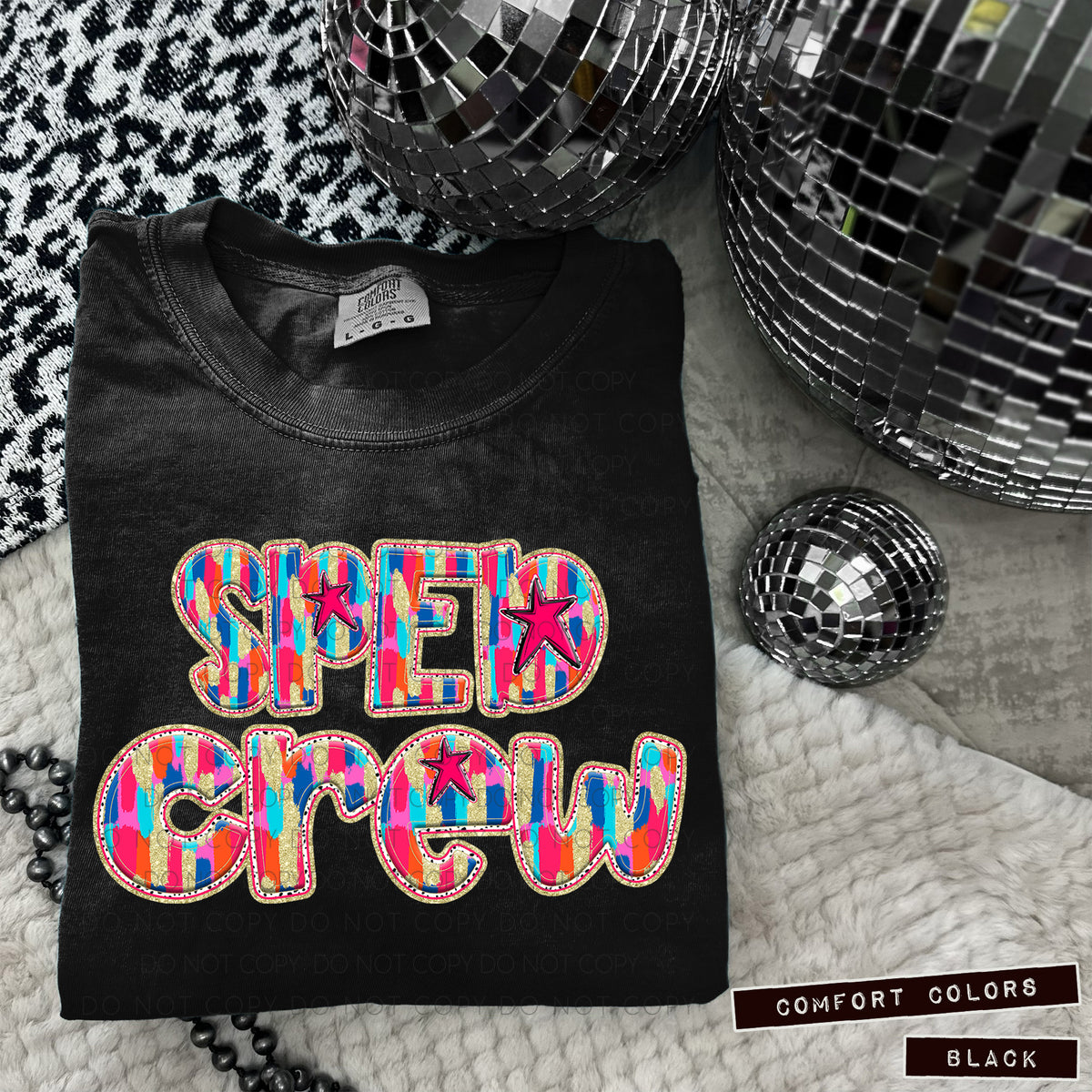 SPED Crew Tutti Brushstrokes (Caplinger) DTF transfer