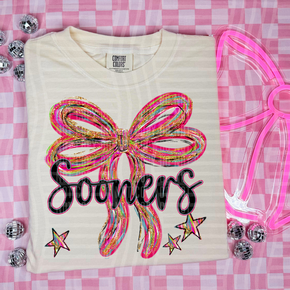 Sooners Whimsical Bow (caplinger) DTF transfer