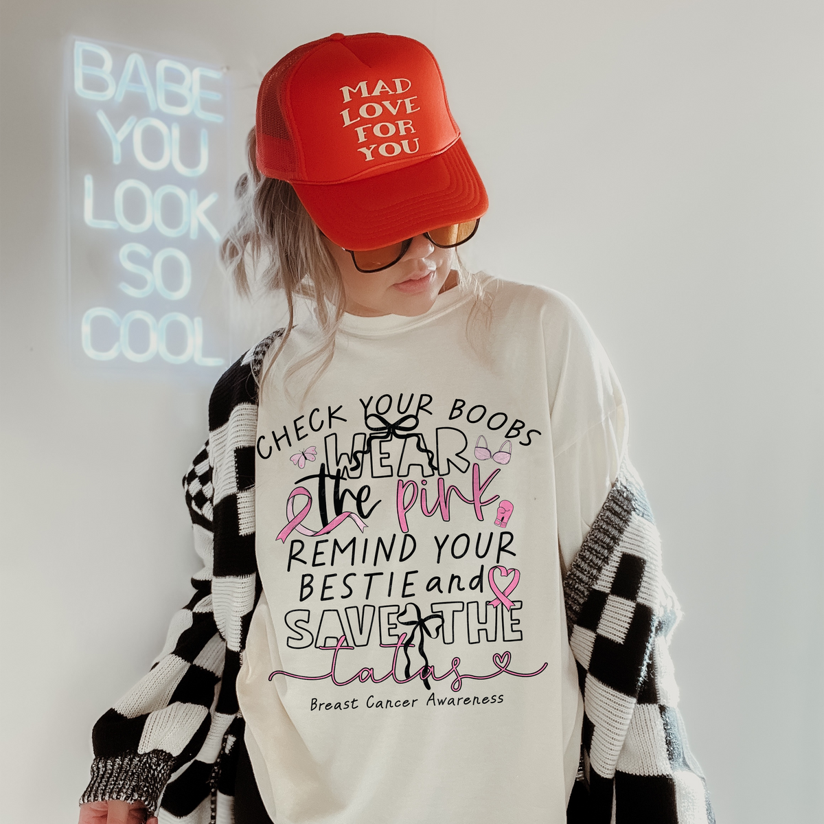 Wear the pink (EMD) DTF transfer