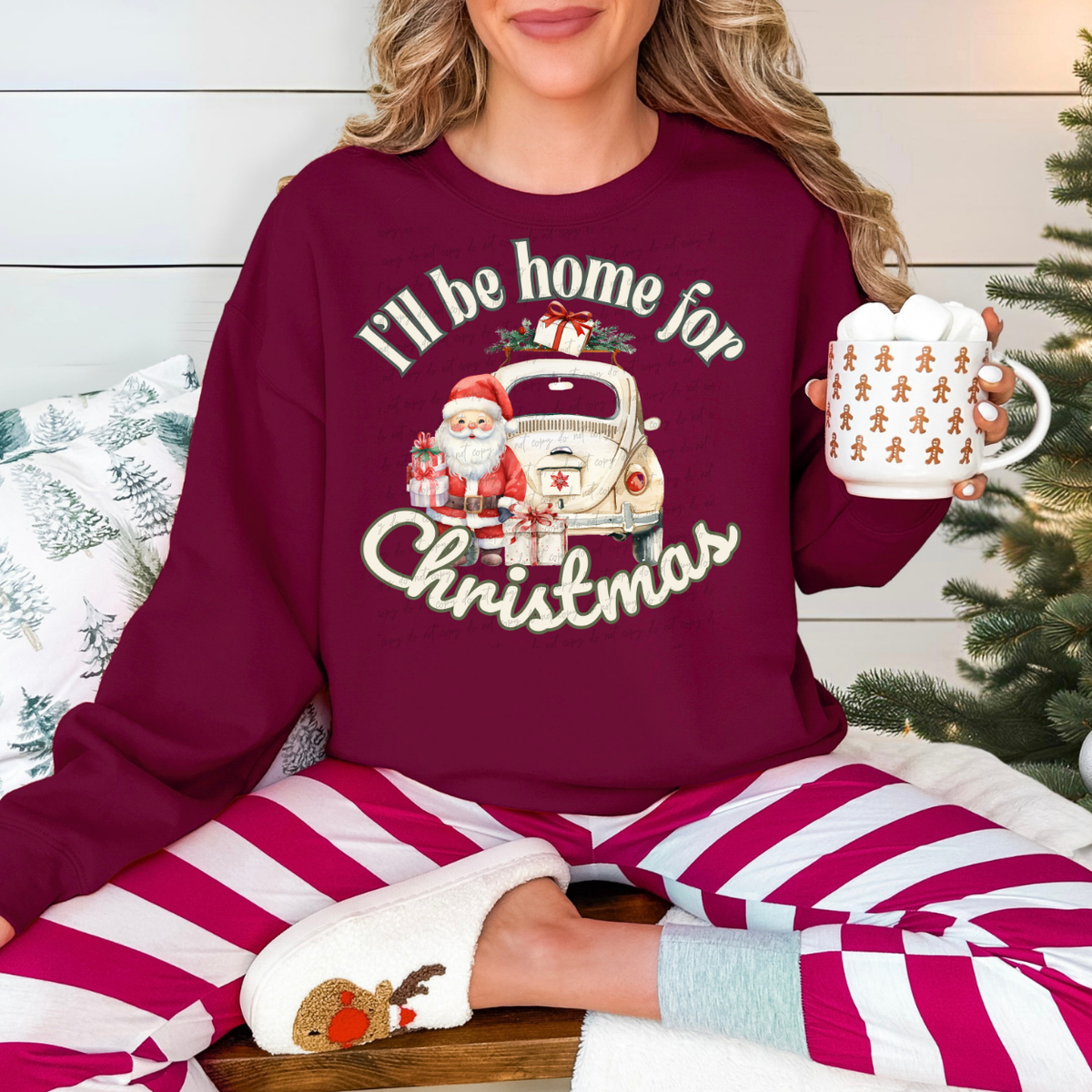I'll Be Home For Christmas DTF Transfer
