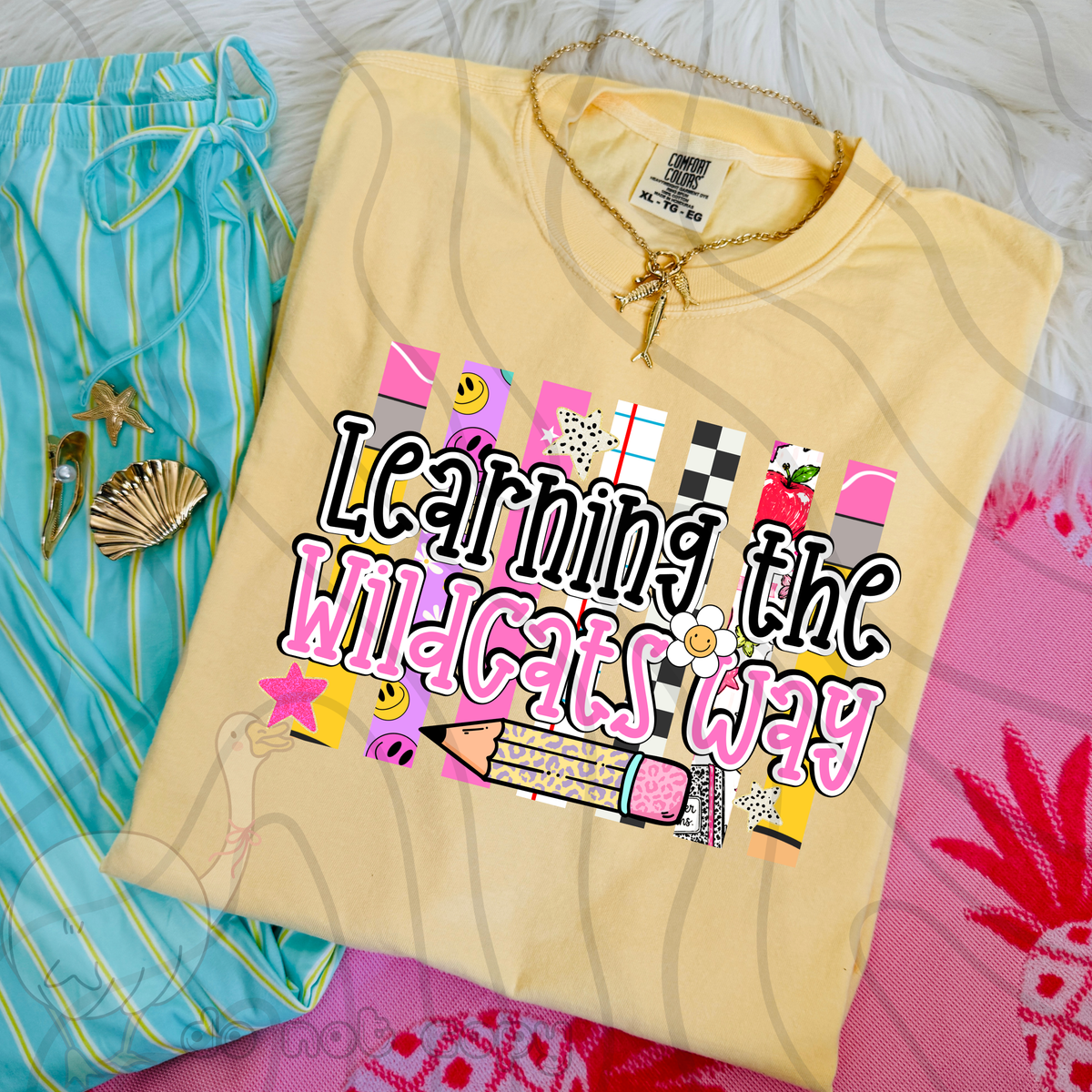 Learning the wildcats way school stripes (DKD) DTF Transfer