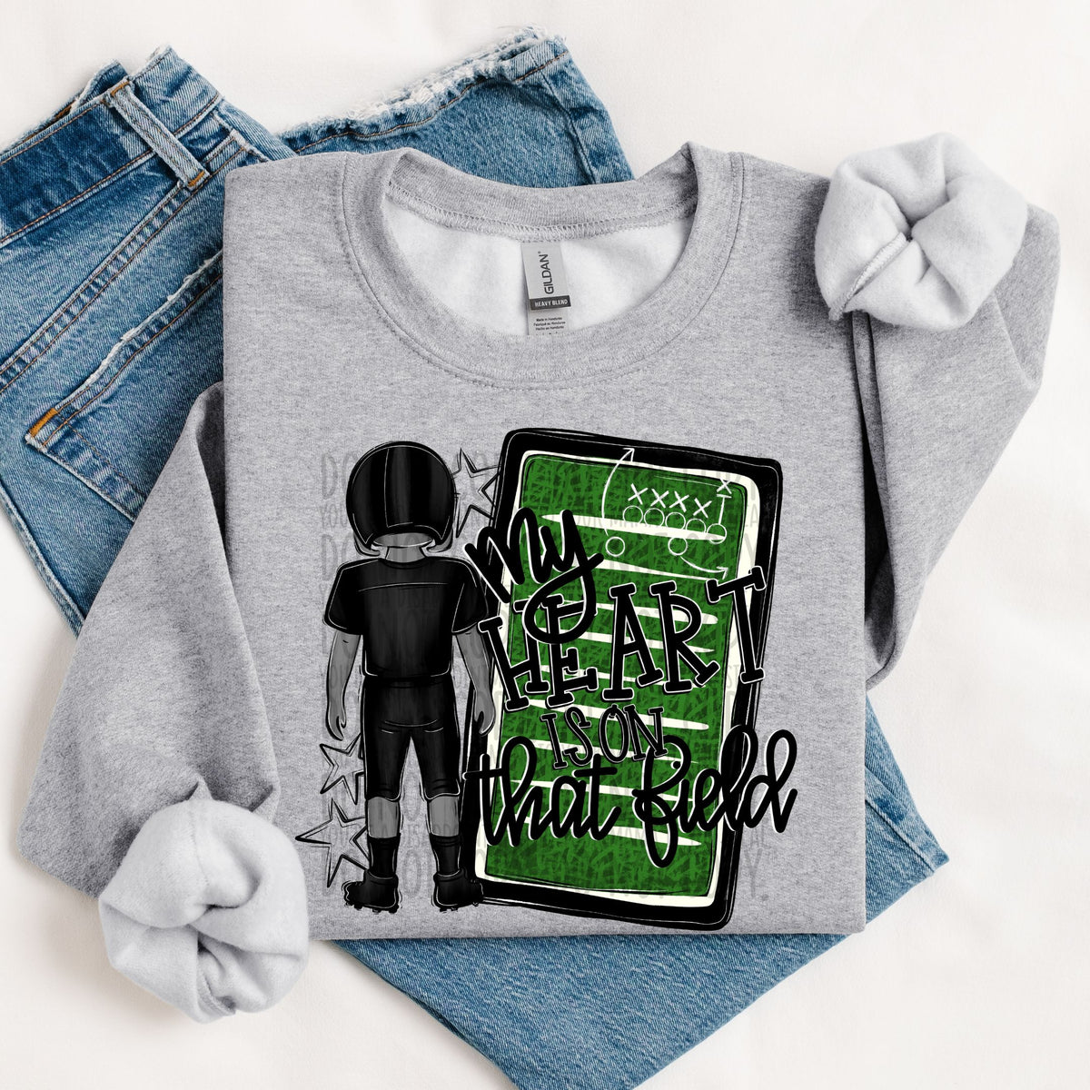 My heart is on that field (SWD) 106891 DTF transfer