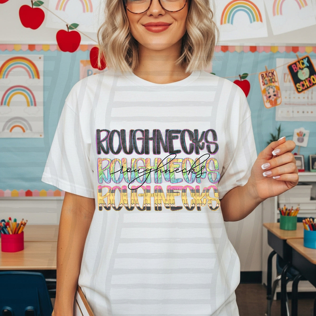 roughnecks crayon cutie stacked (Caplinger) DTF Transfer