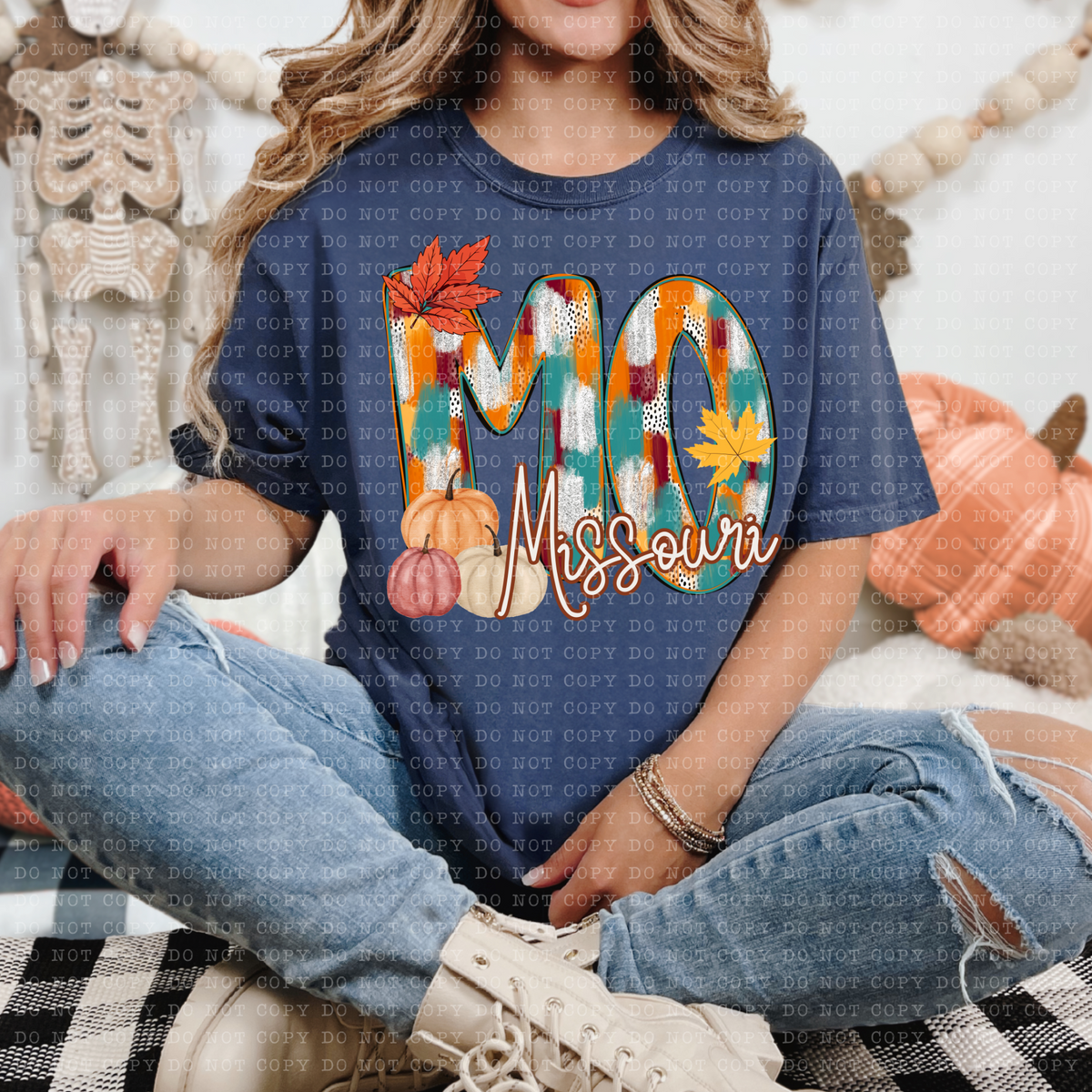 MO Missouri Fall Watercolor 59795 DTF Transfer