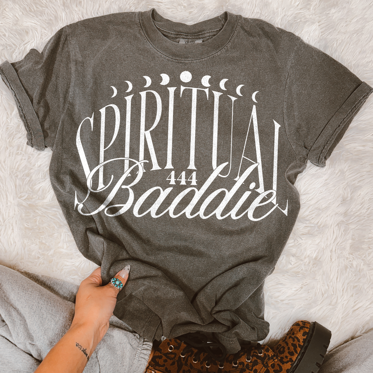 Spiritual baddie WHITE (EMD) DTF Transfer