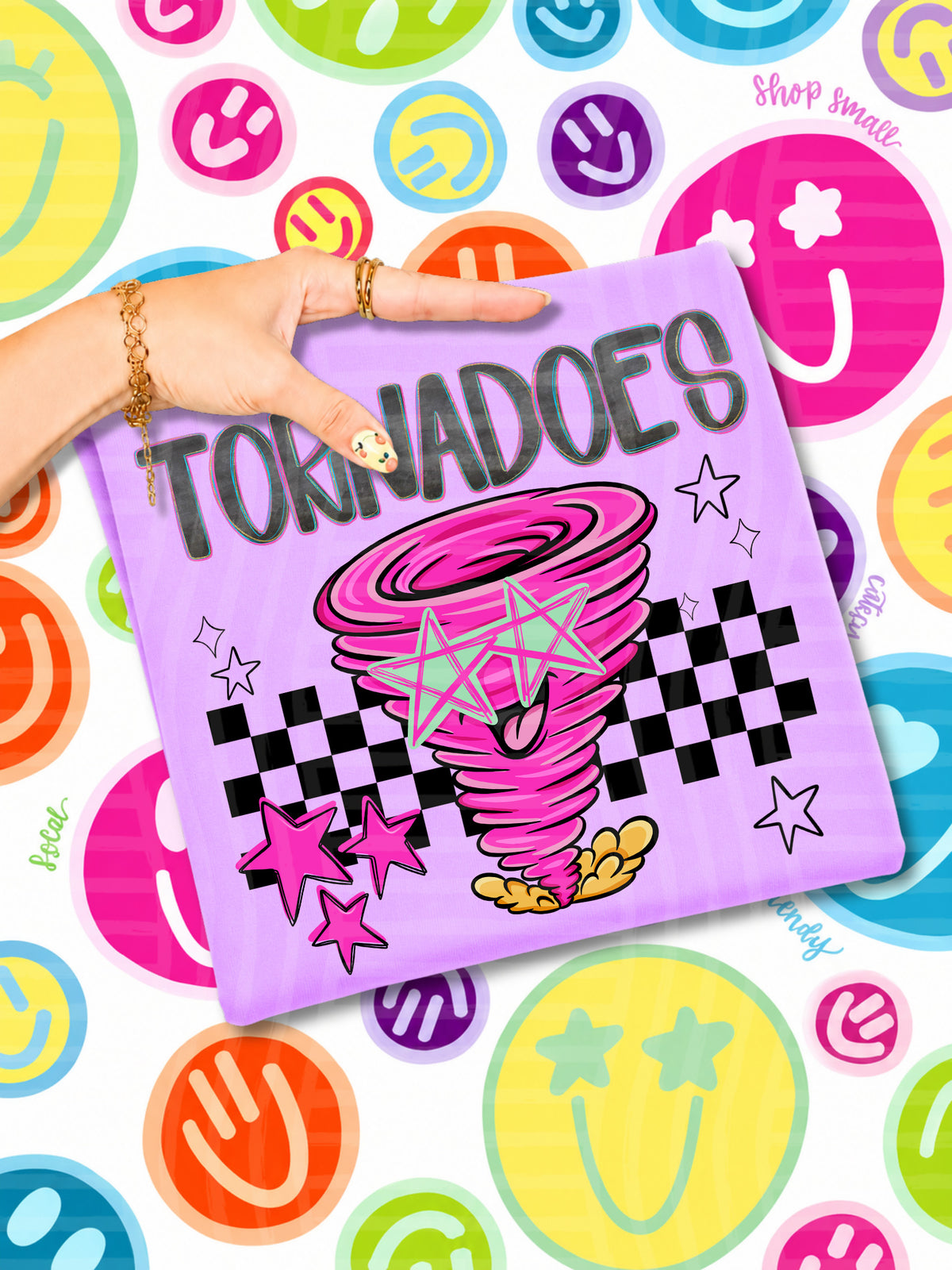 tornadoes starry eyed checks (CAPLINGER) DTF Transfer