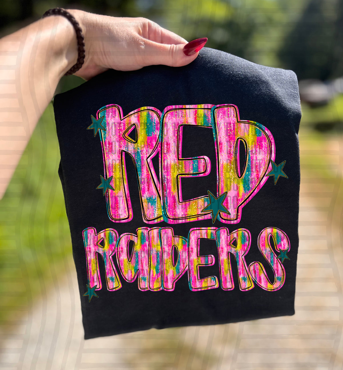 Red Raiders Pink Brushstroke (Caplinger) DTF Transfers