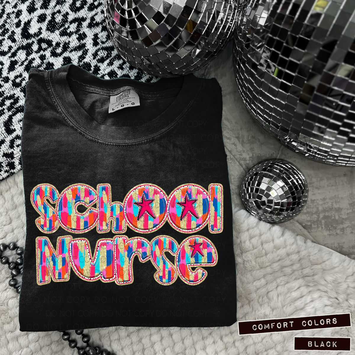 School Nurse Tutti Brushstrokes (Caplinger) DTF transfer