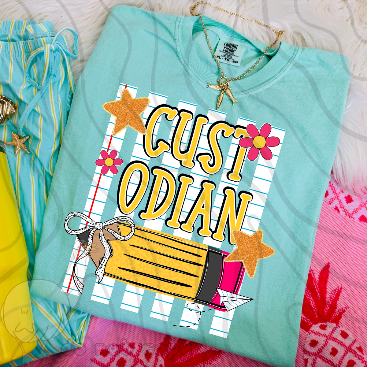Custodian pencil stripes (DKD) DTF Transfer