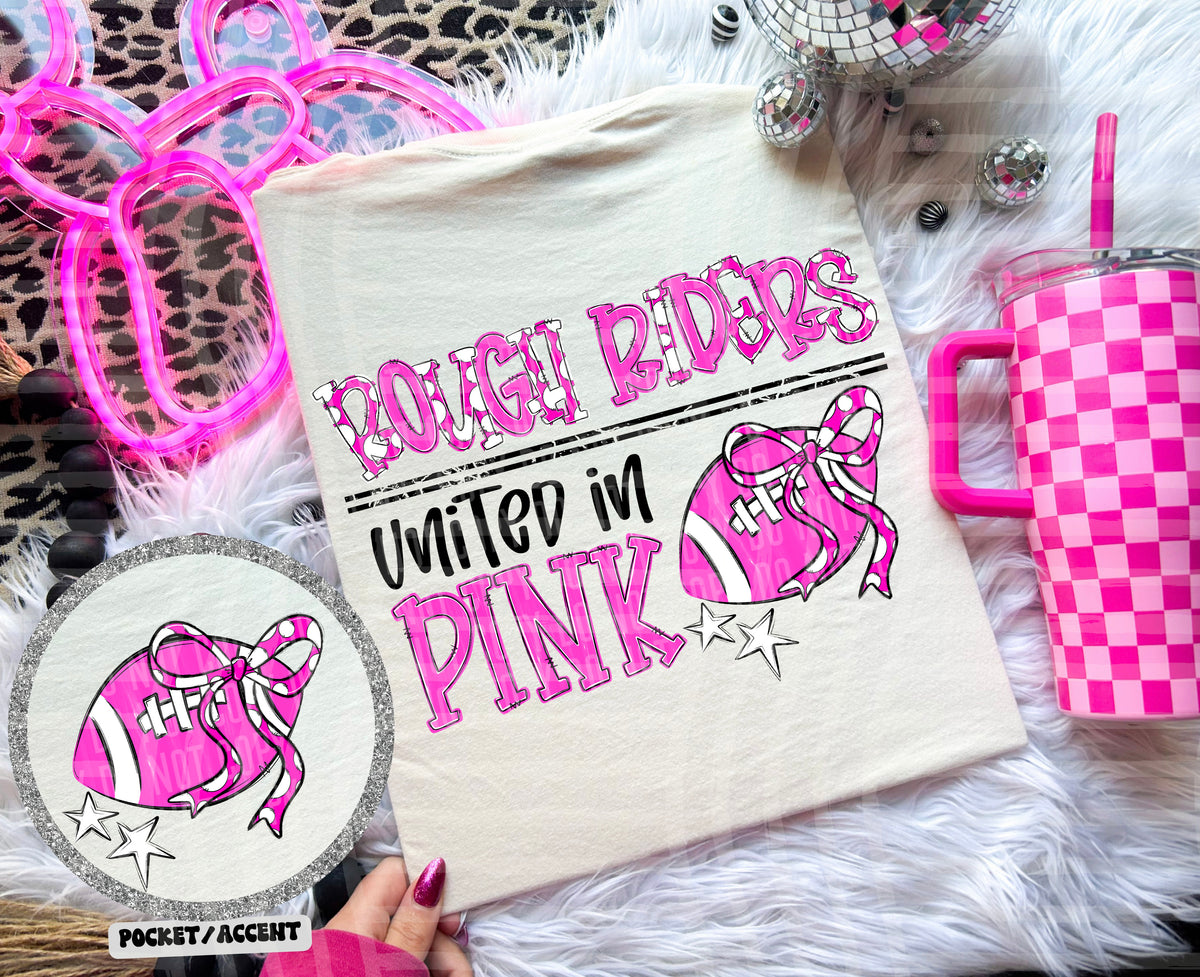 rough riders united in pink (caplinger) DTF transfer