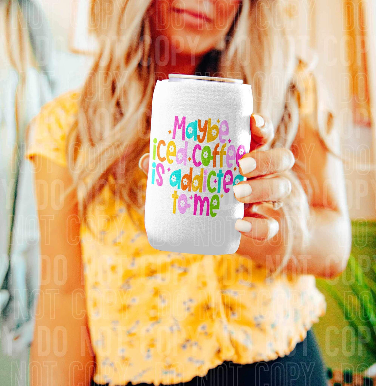 Maybe iced coffee is addicted to me (SBB) 34398 DTF Transfer