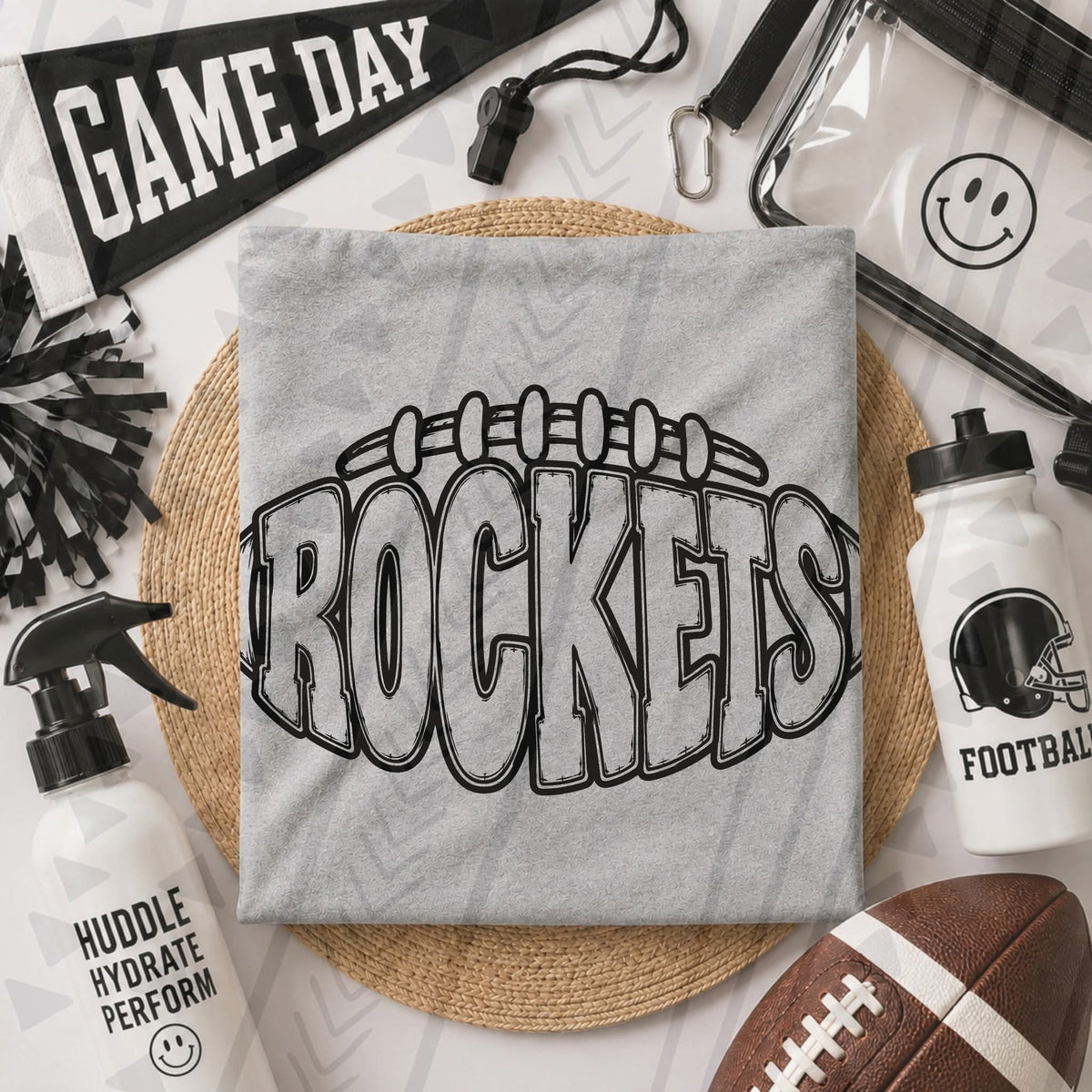 Rockets football BLACK (Kai) DTF Transfer
