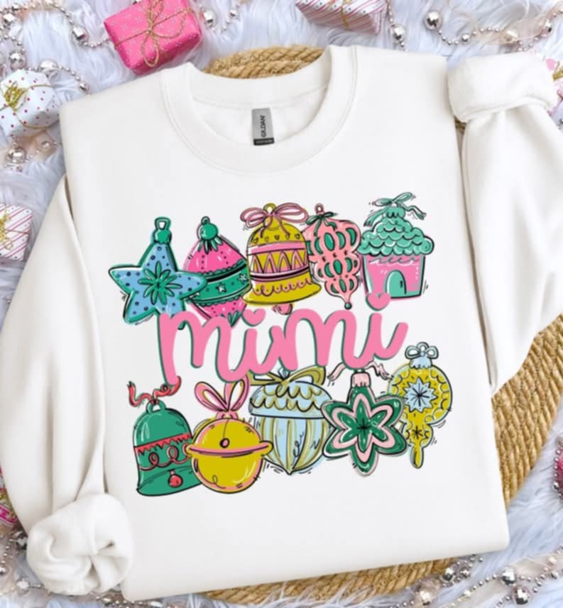 Mimi ornaments (s&g) DTF transfer