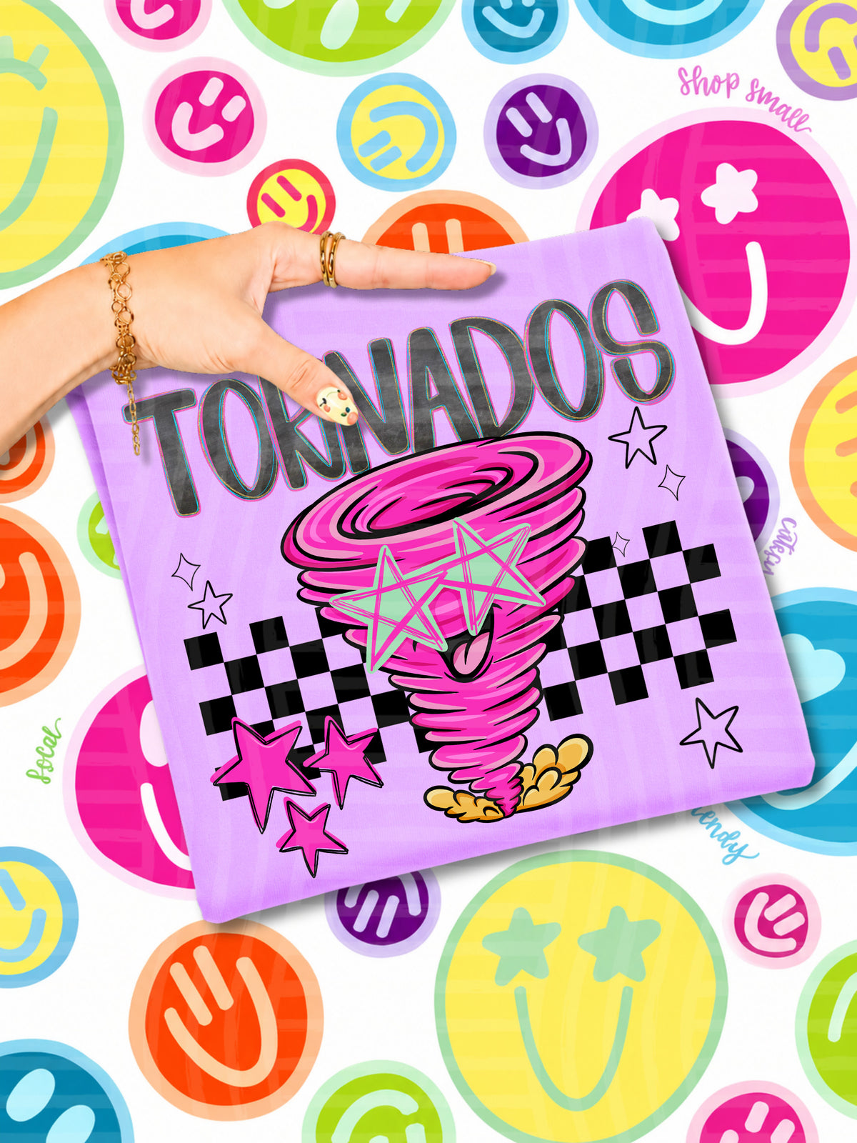 tornadoes starry eyed checks (CAPLINGER) DTF Transfer