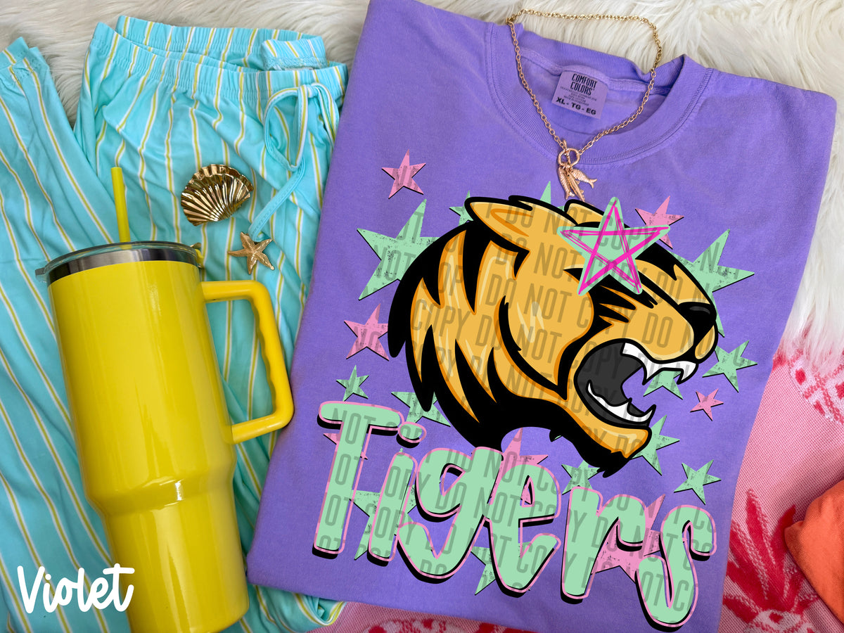 tigers starry eyed (Caplinger) DTF Transfer