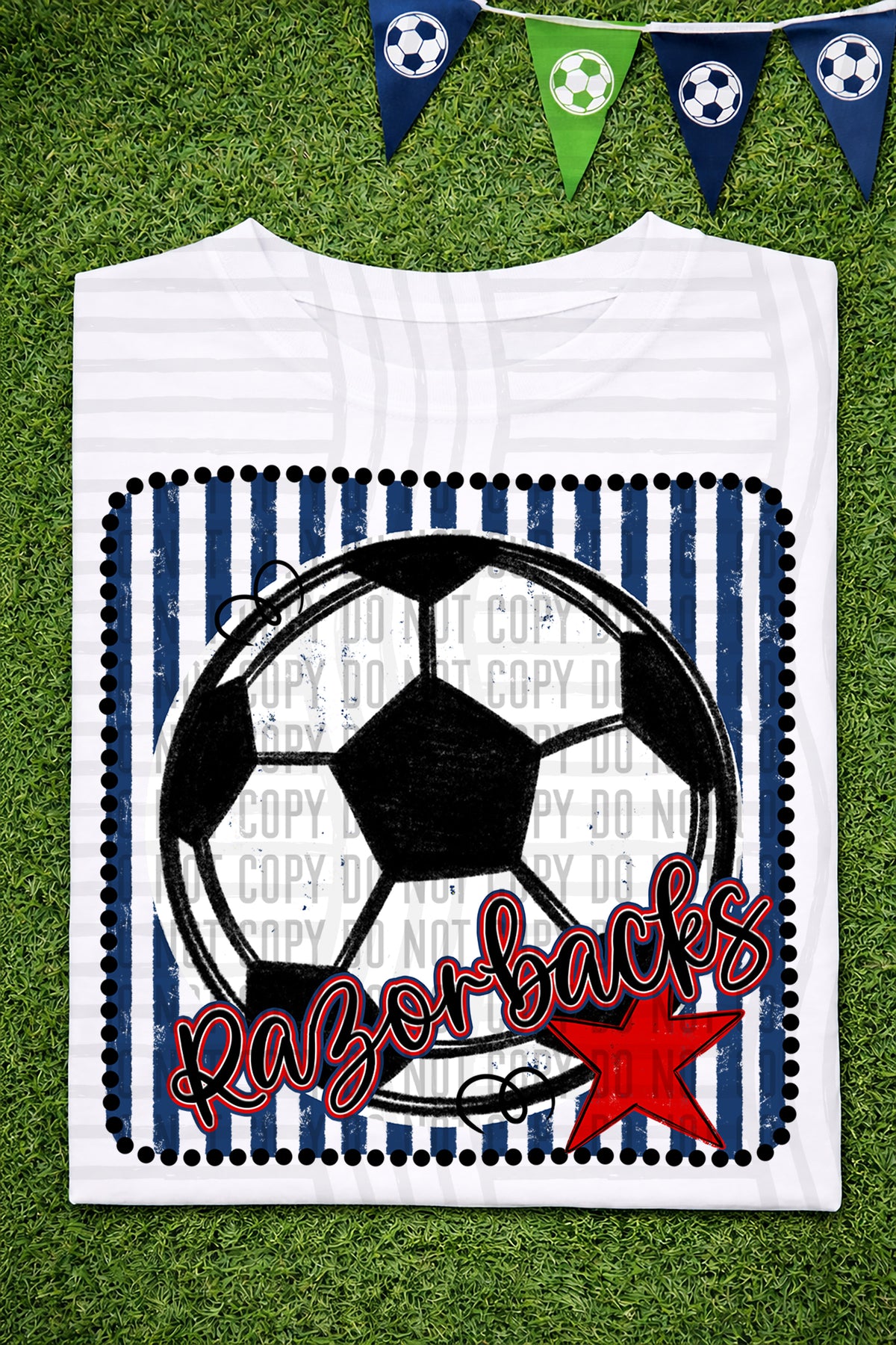 Razorbacks RWB Framed (Caplinger) DTF transfer