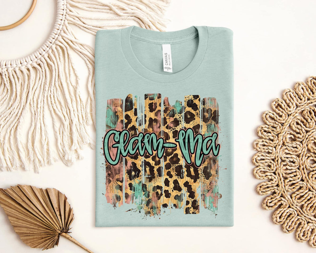 Glam-ma leopard background (Caplinger) 92719 DTF transfer