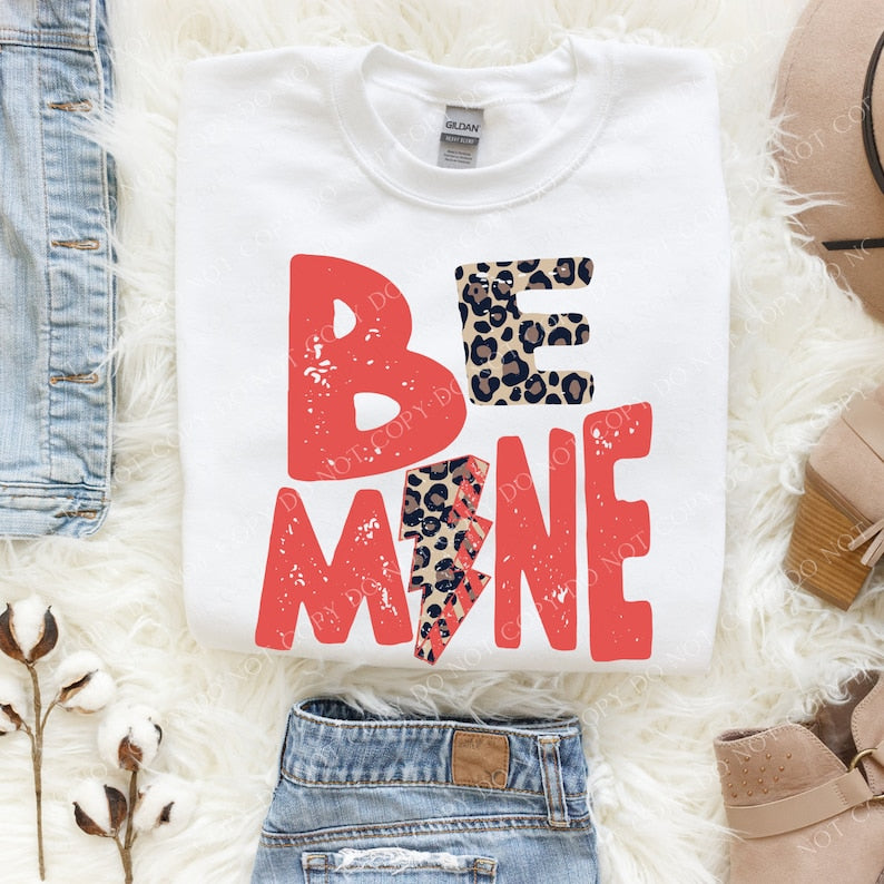 Be mine red leopard lightning 13612 DTF transfer