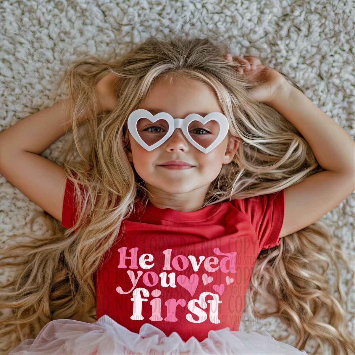 He loved you first (pink red and white) (SWD) DTF transfer