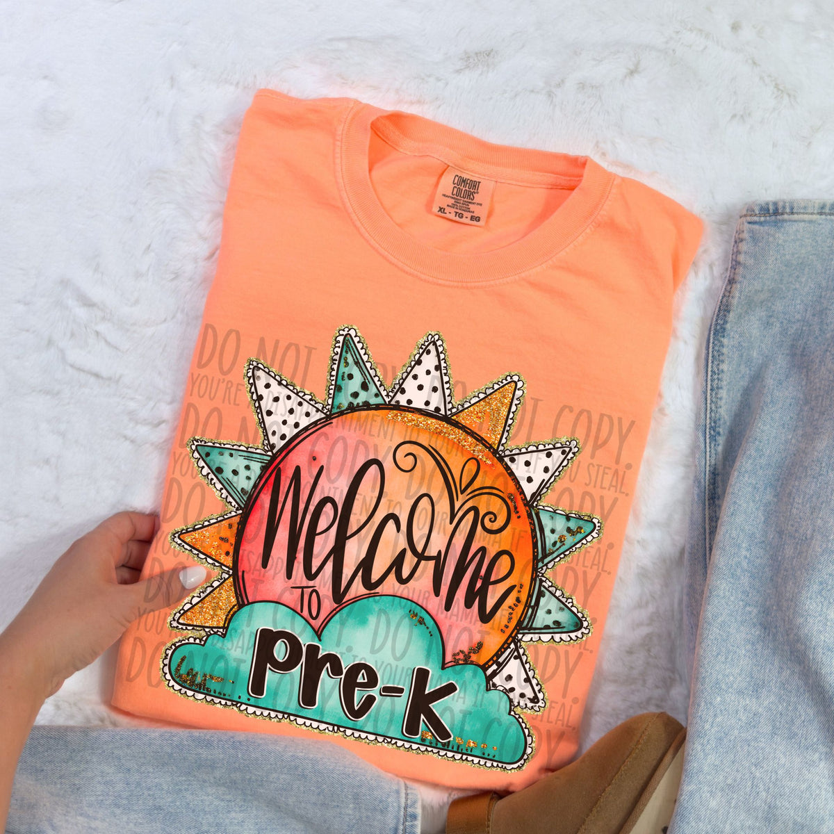 Welcome to pre-k sun (SWD) 106896 DTF transfer