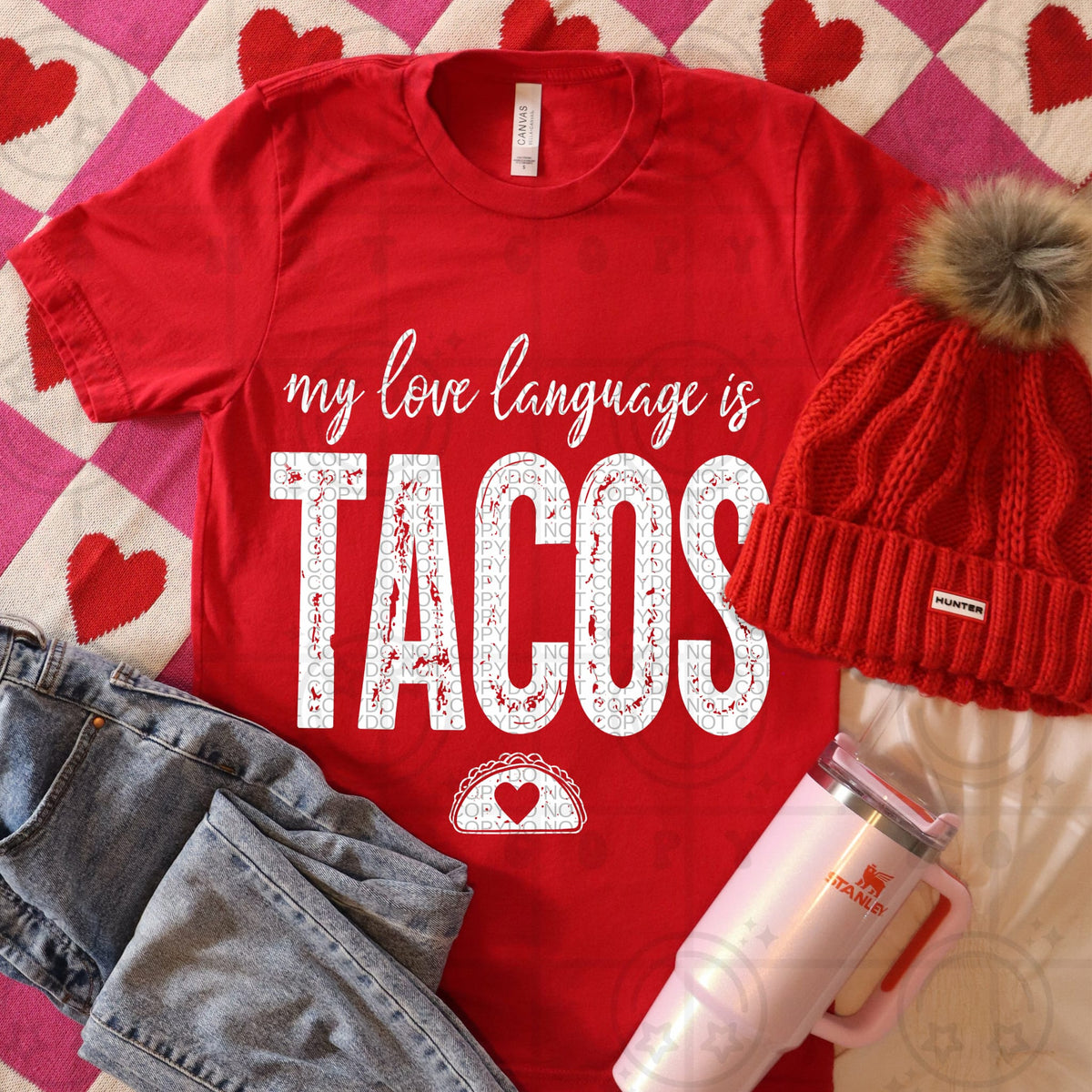 Love language is tacos (HW) DTF Transfer