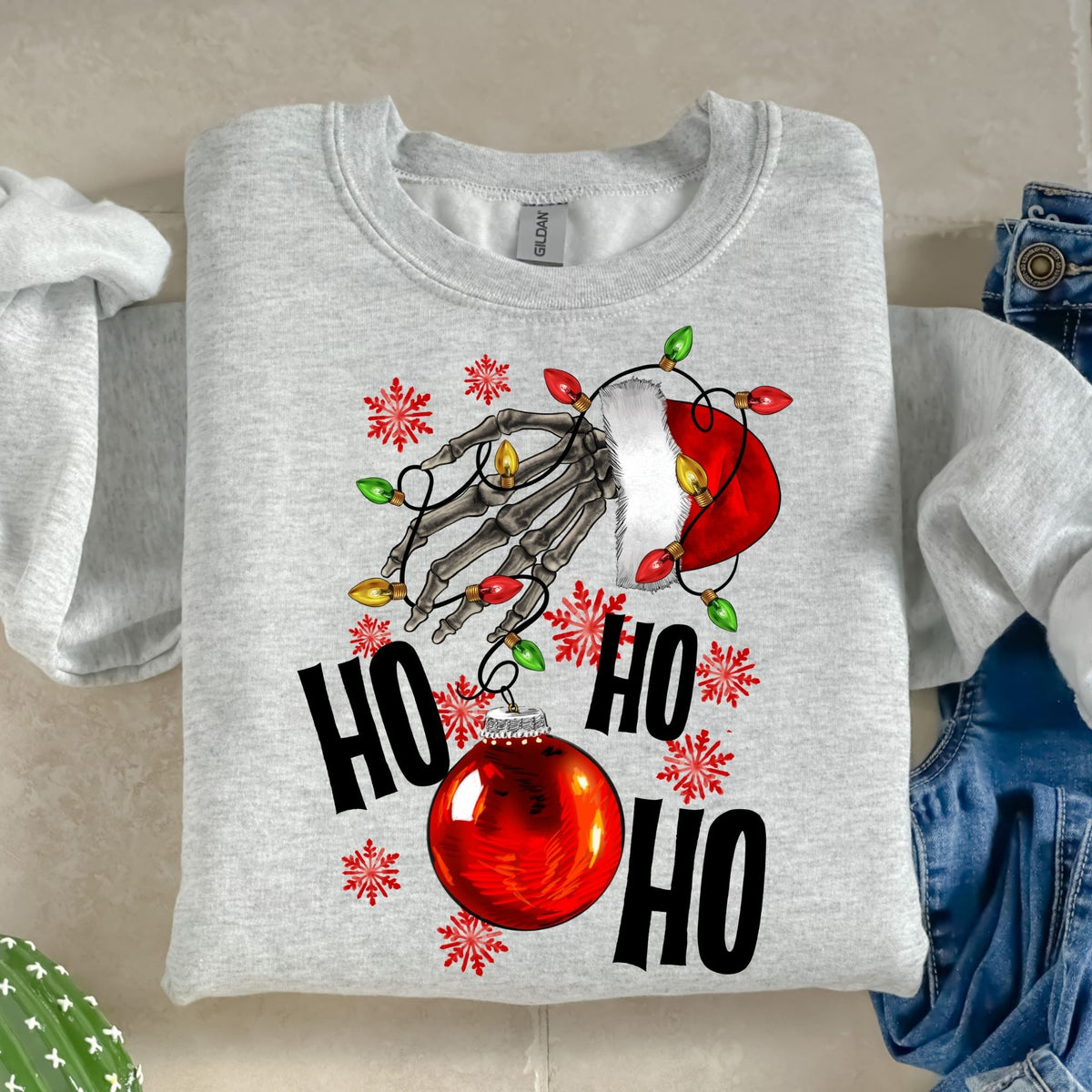 Ho Ho Ho Skeleton-38632-DTF transfer