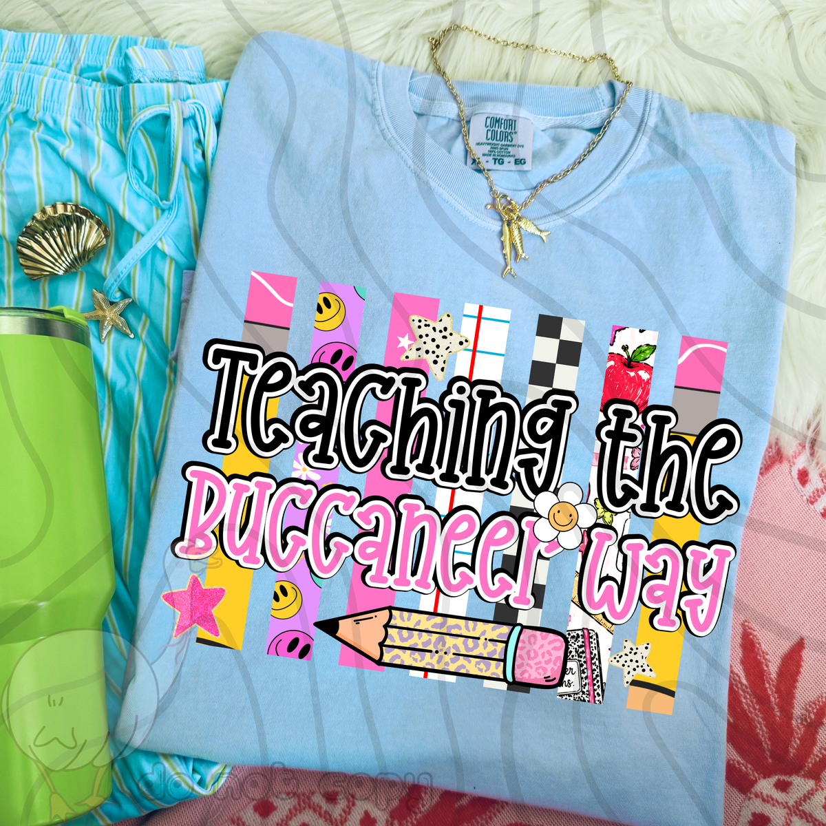 Teaching the buccaneer way school stripes (DKD) DTF Transfer