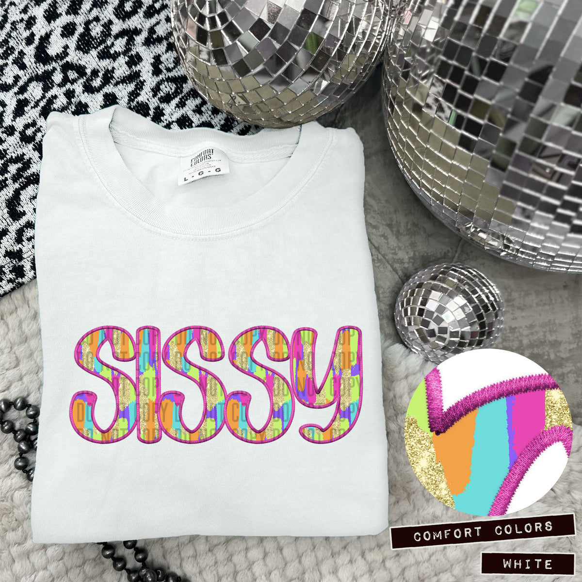 Sissy Juneberry Brushstrokes (Caplinger) DTF transfer