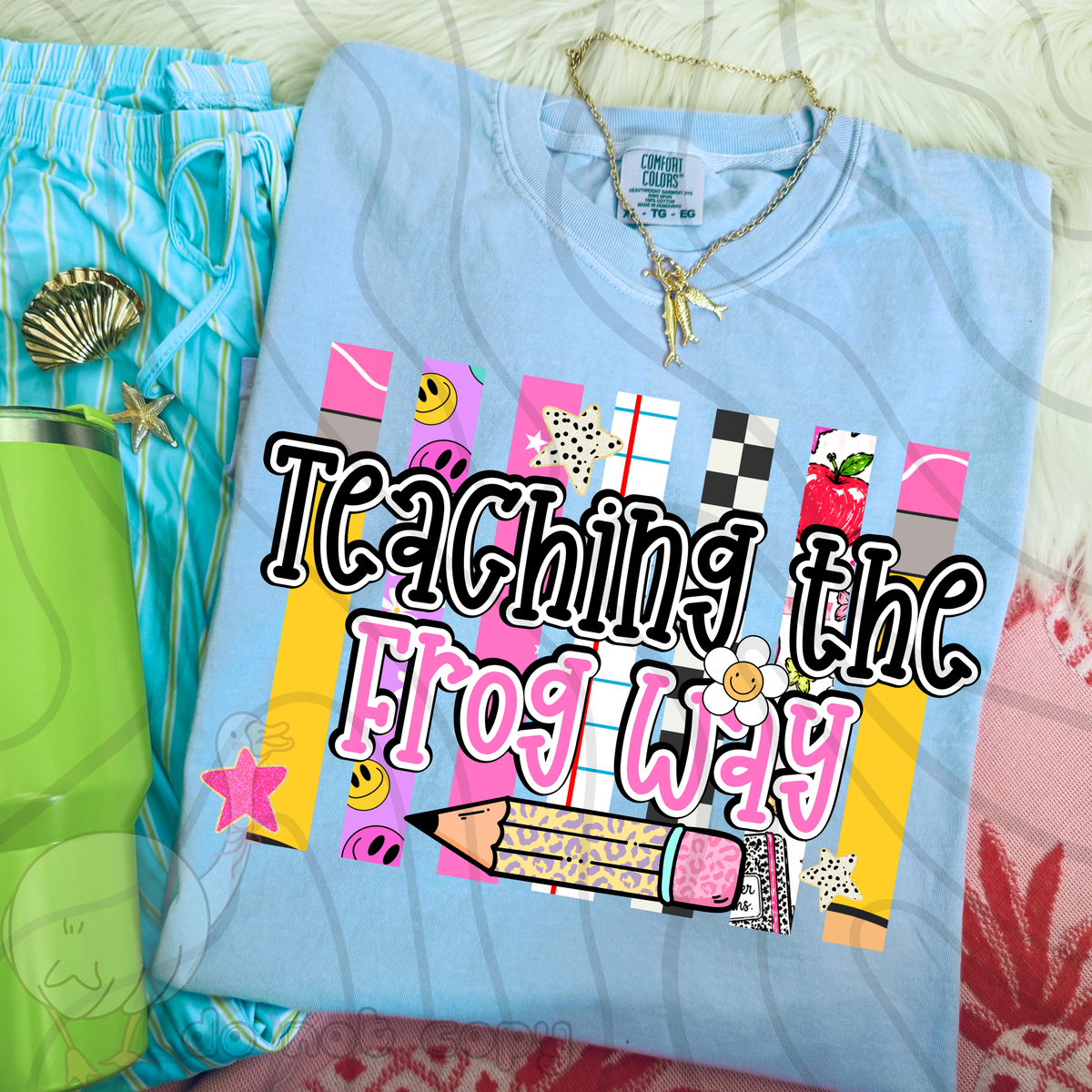 Teaching the frog way school stripes (DKD) DTF Transfer