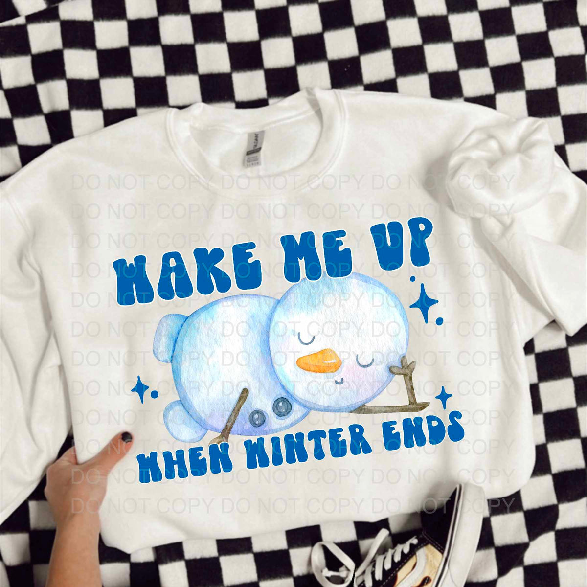 Wake me up when winter ends 65276 DTF transfer