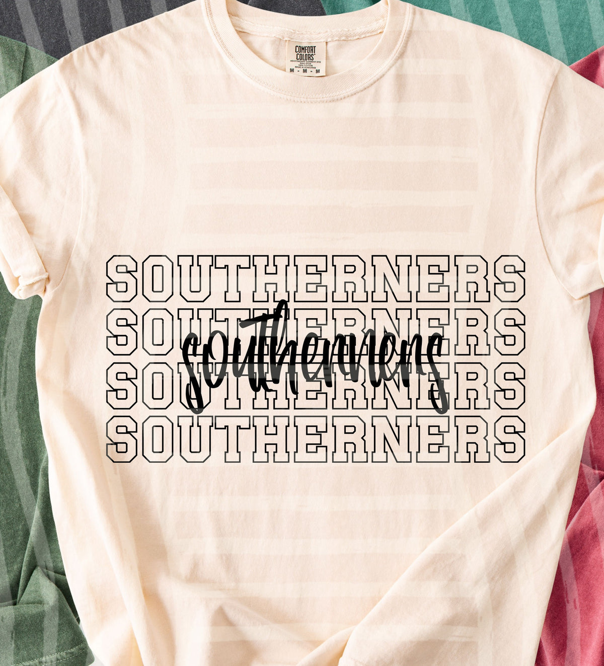 southerners simple stacked outlines (Caplinger) DTF Transfer