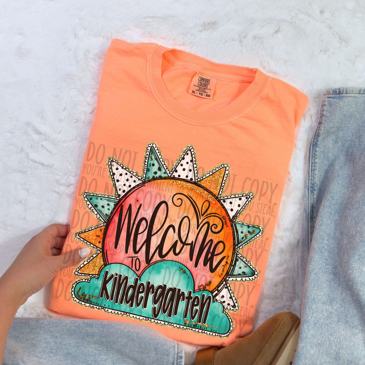 Welcome to kindergarten sun (SWD) 106898 DTF transfer