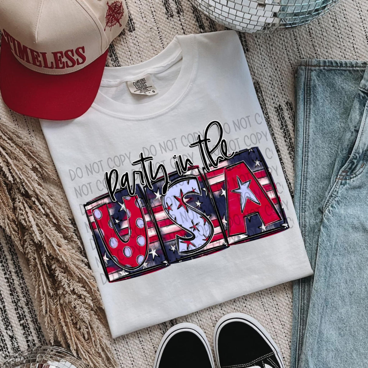 Party in the USA (SWD) 96338 DTF transfer