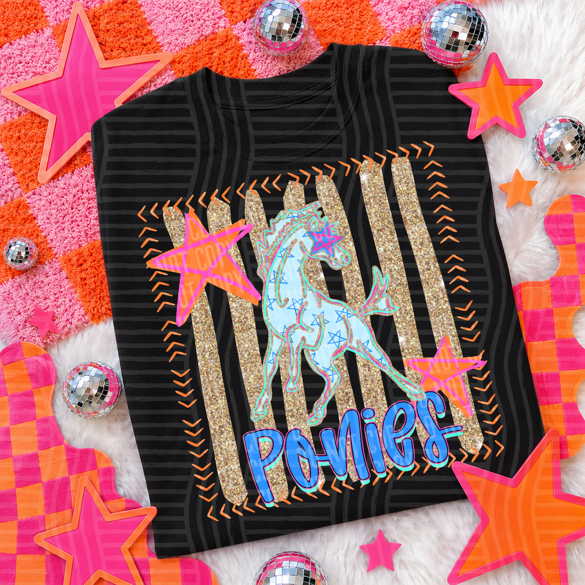 ponies candy pop (caplinger) DTF transfer