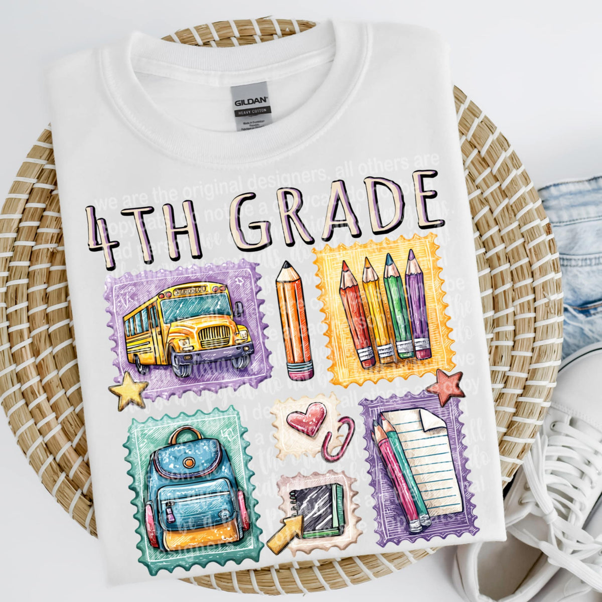 4th grade stamps (TTD) 109897 DTF transfer