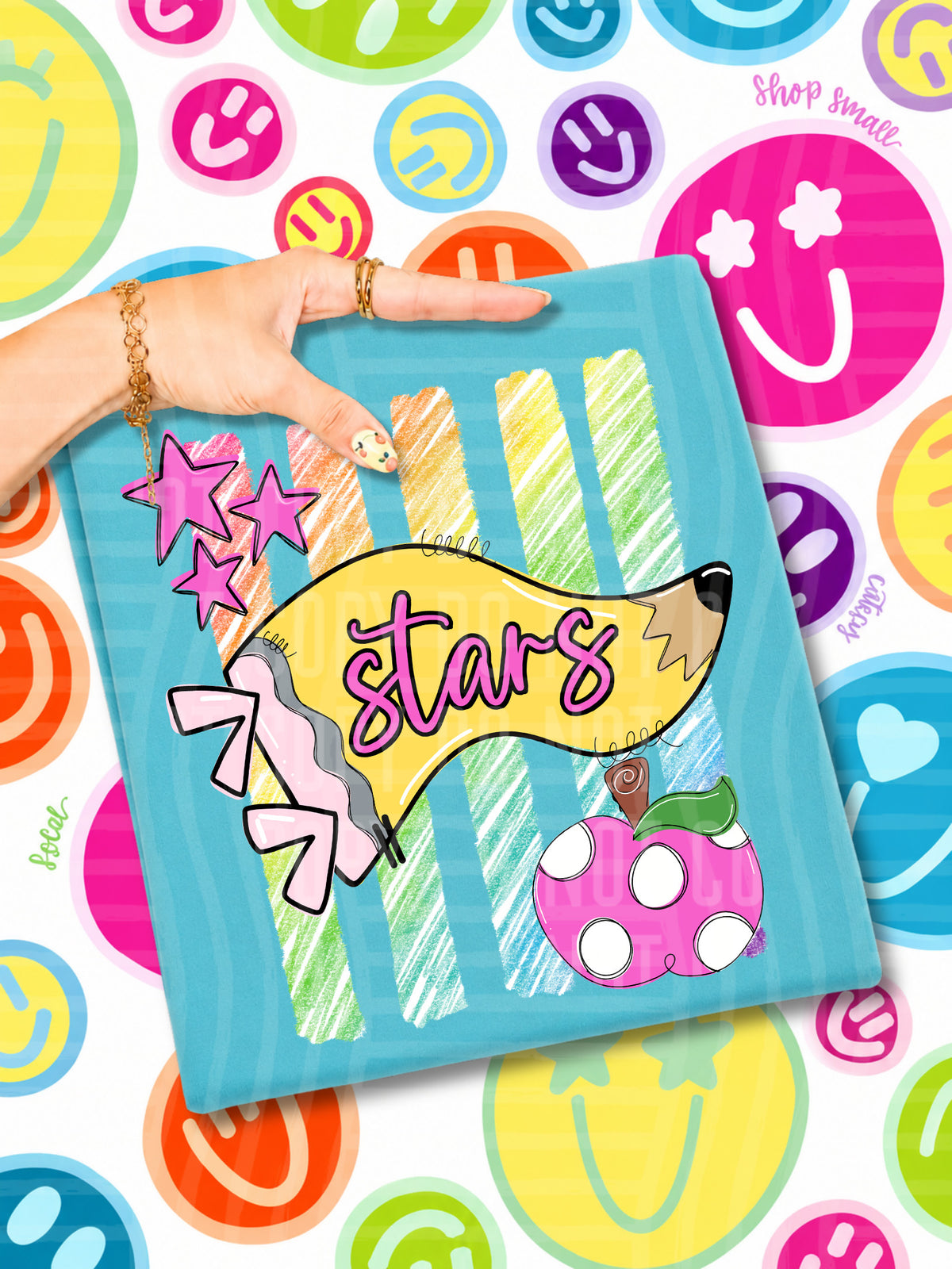 stars pencil flag (CAPLINGER) DTF Transfer